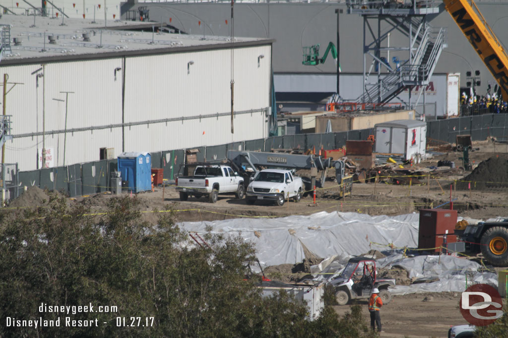 A closer look and pan from left to right across the site.