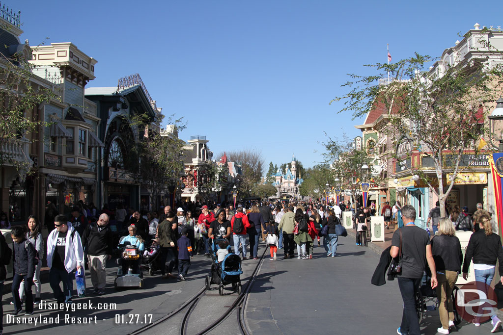 Main Street USA at 1:55pm