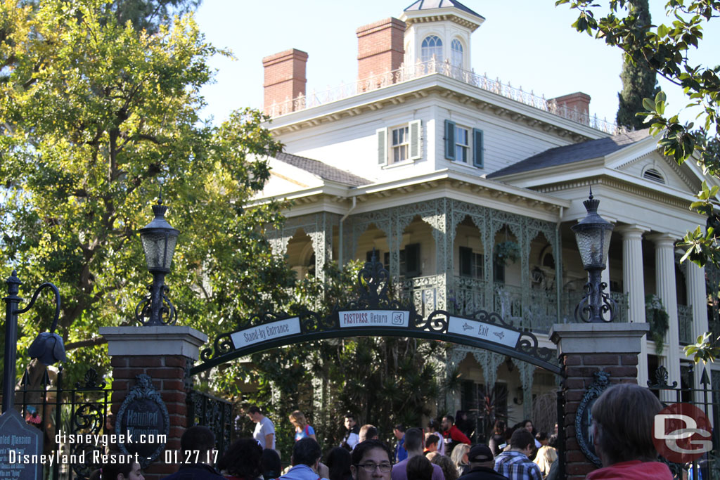 The Haunted Mansion has returned and it has retained FastPass (which had been seasonal).