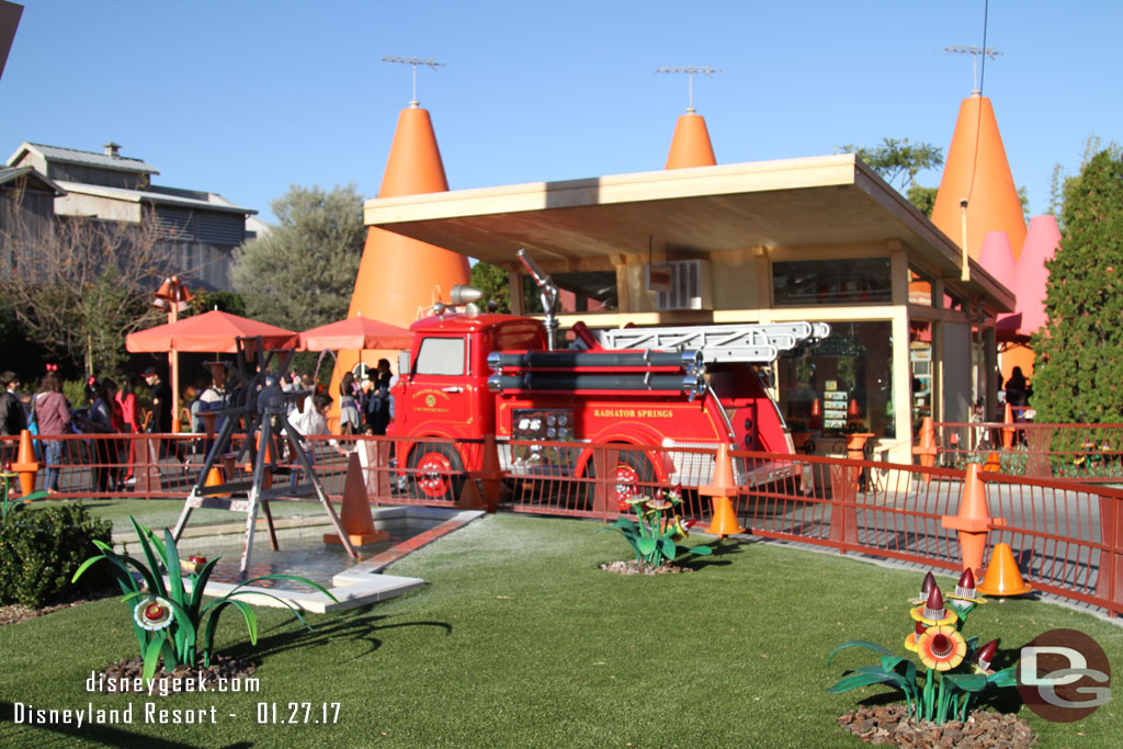 Red at the Cozy Cone this afternoon