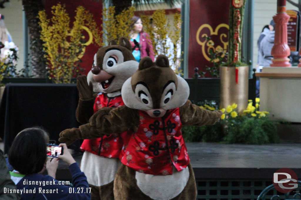 Chip and Dale were out goofing around.