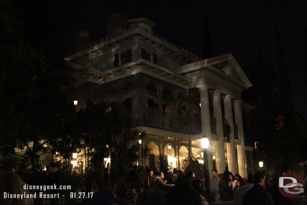 Paid a visit to the Haunted Mansion.  Stand by was about an hour.. FastPass return I walked right on.