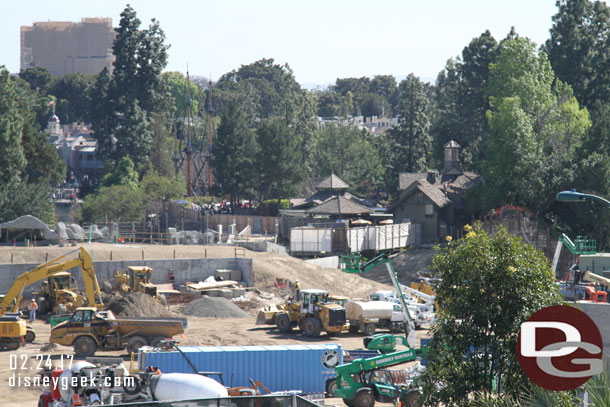 Jumping to the opposite side of the site, looking toward Critter Country not a lot of visible progress.