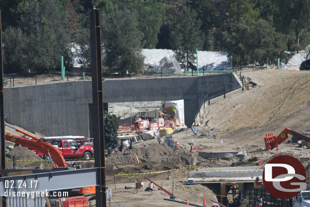 Moving to the center of the site, a look at the Fantasyland entrance tunnel.