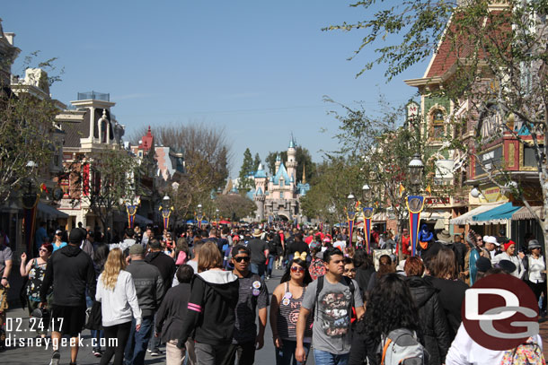 Main Street USA just after 3:30pm