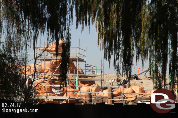 Approaching the end of the Big Thunder Trail.  The rocks are receiving more color as is wood.