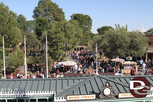 Frontierland from the top deck of the Mark Twain