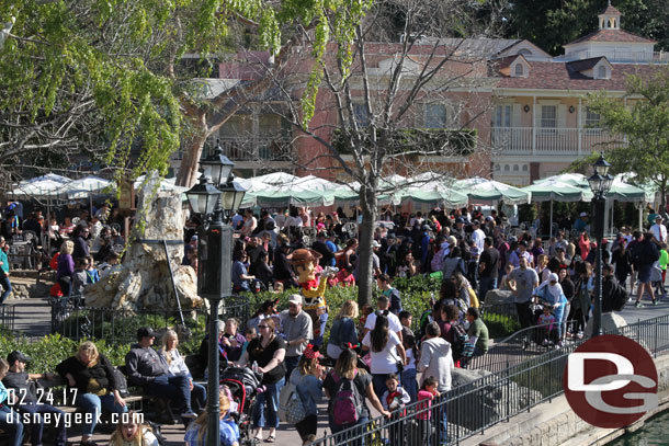 Woody was out along the Rivers of America.