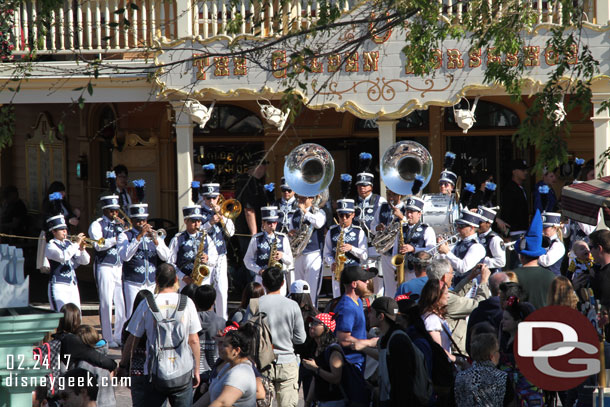 The Disneyland Band in Frontierland.