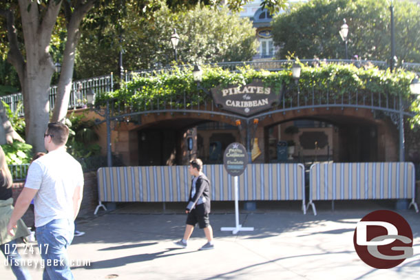 Pirates is still closed for renovation work.