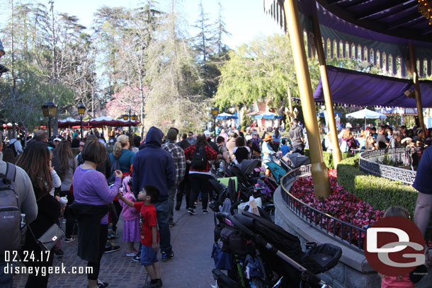 The carousel line overflowed and wrapped around almost to the the Sword in the Stone.