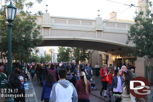 Buena Vista Street was busy too.