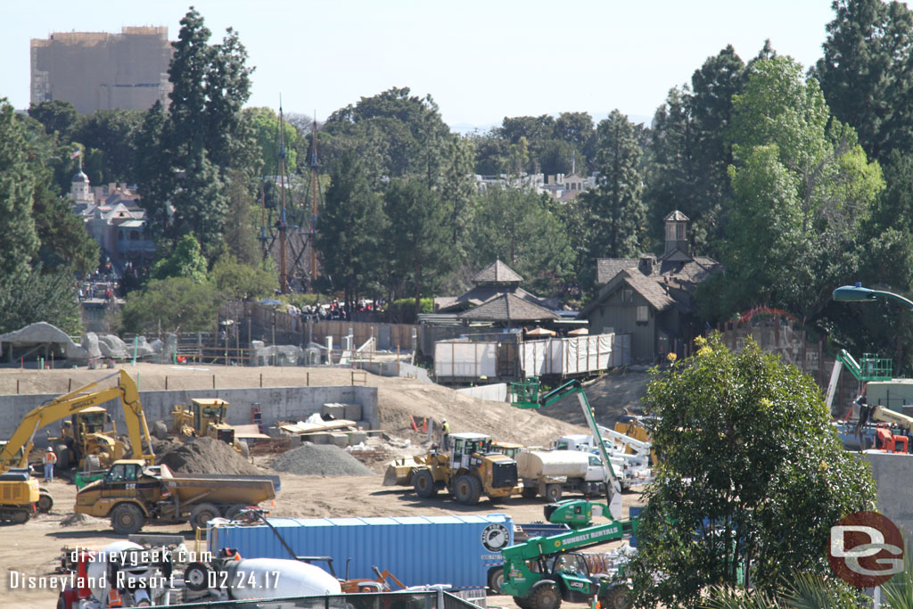 Jumping to the opposite side of the site, looking toward Critter Country not a lot of visible progress.