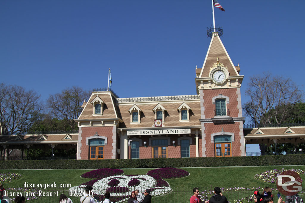 First stop Disneyland on this cool/clear blue sky day.