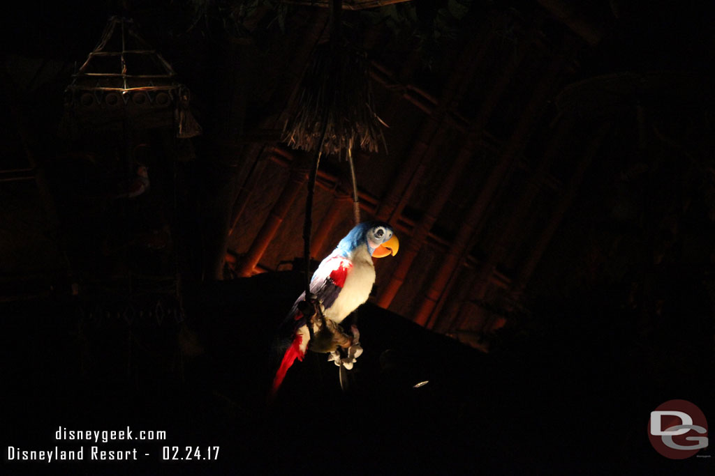 I stopped by the Enchanted Tiki Room.