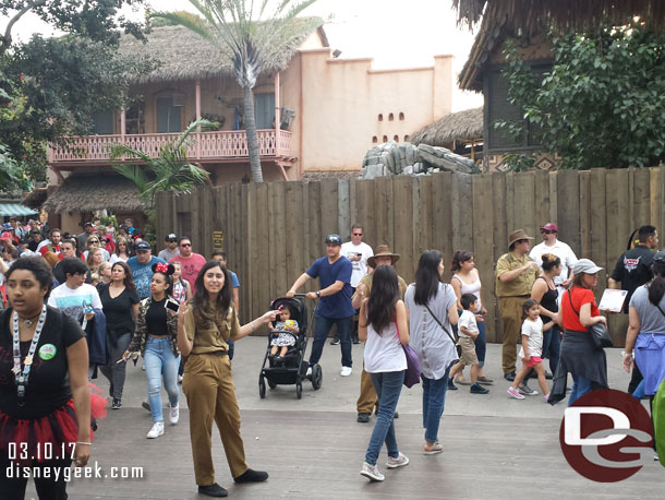 Adventureland was one way traffic heading to the hub  now. This  helped with the congestion.