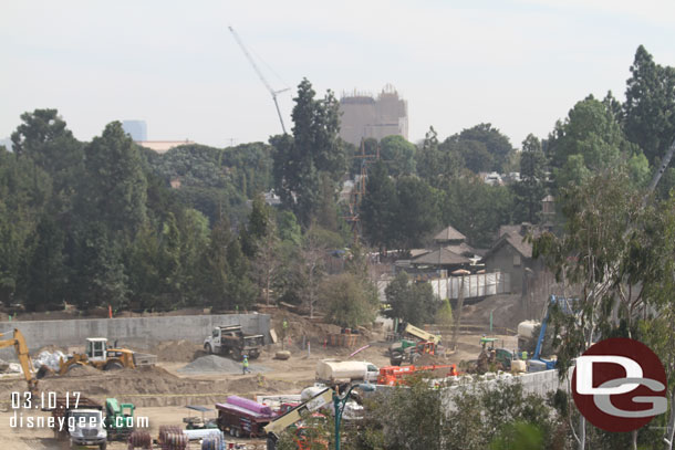 Looking toward Critter Country more trees going in.