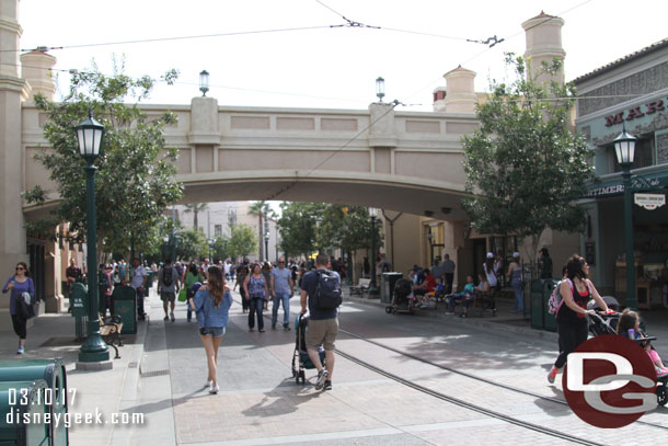 Buena Vista Street just before 2pm