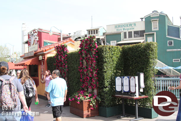 Plants covering one of the refrigeration units.