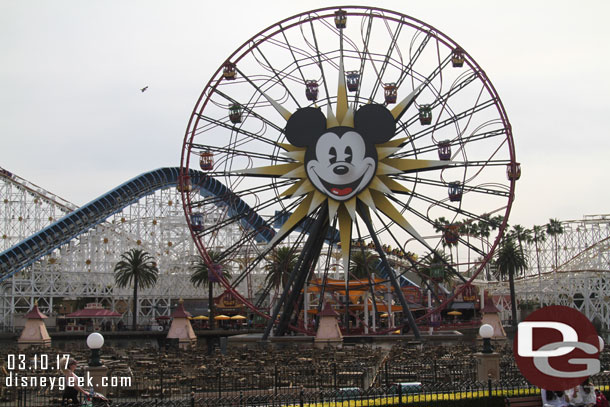 All three World of Color platforms were up this afternoon.