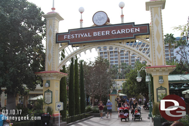 Paradise Gardens is the Festival Beer Garden.