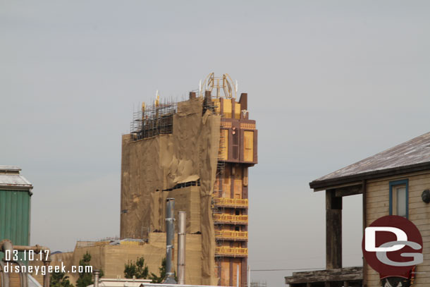 Guardians from the side.  Looks like the side and back scaffolding has been removed.