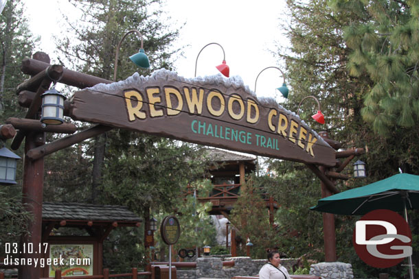 Redwood Creek is back from the winter renovation.