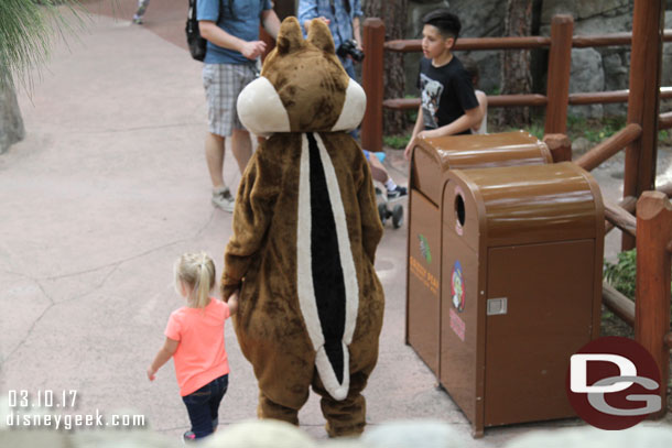 A personalized tour by a chipmunk for this lucky guest...