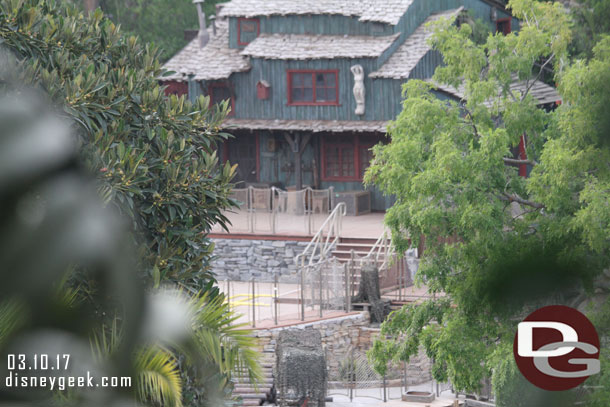 A look toward the island and the Fantasmic stage.