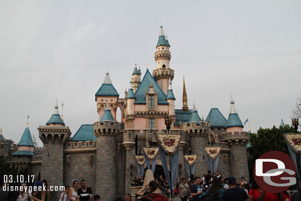 Sleeping Beauty Castle on this overcast afternoon.