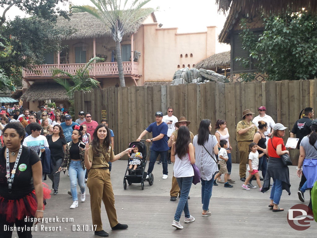 Adventureland was one way traffic heading to the hub  now. This  helped with the congestion.