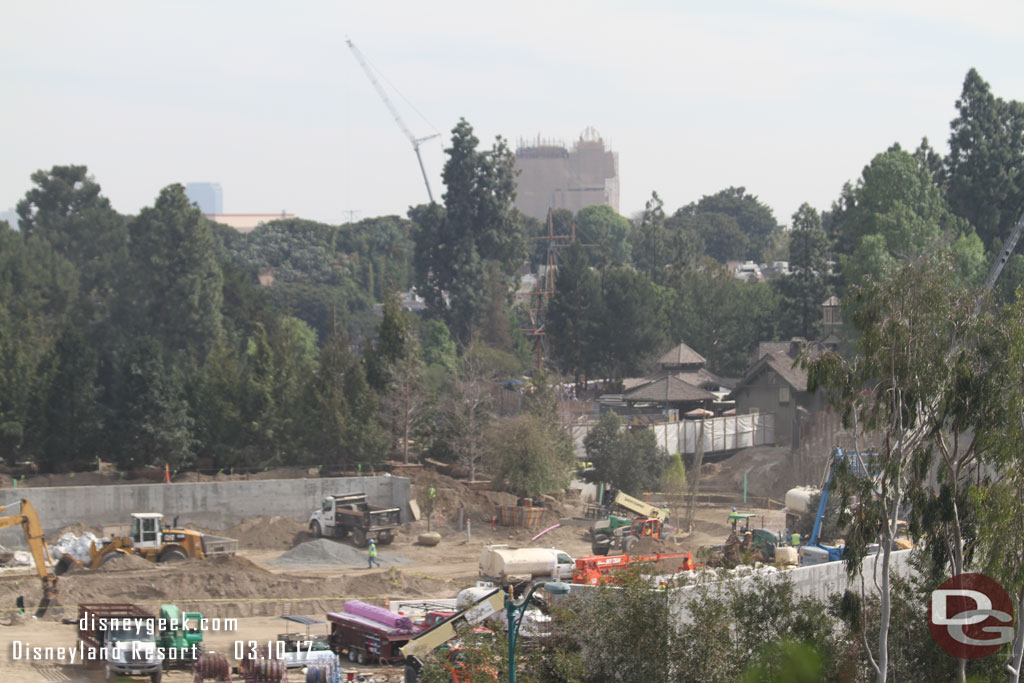 Looking toward Critter Country more trees going in.