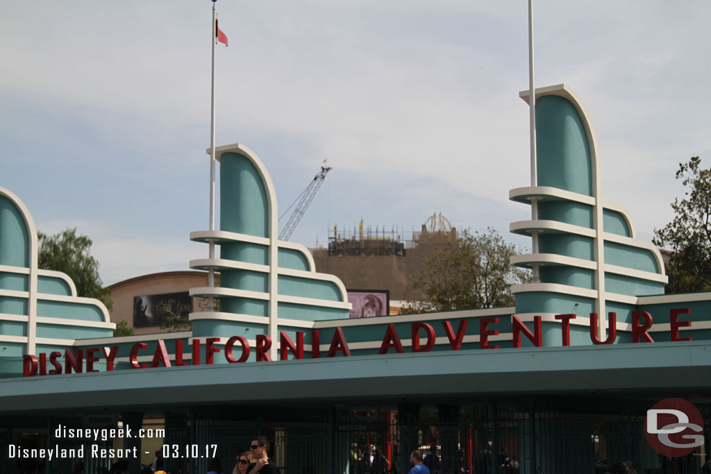 First stop today Disney California Adventure.