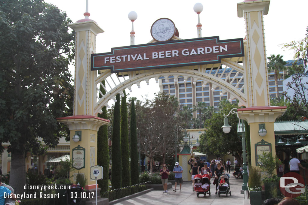 Paradise Gardens is the Festival Beer Garden.