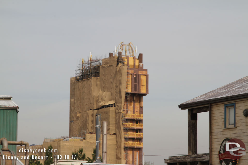 Guardians from the side.  Looks like the side and back scaffolding has been removed.