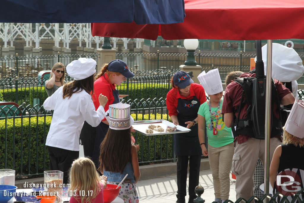 The Jr. Chef event was going on as I walked by.  There was a Disney camera crew there.  