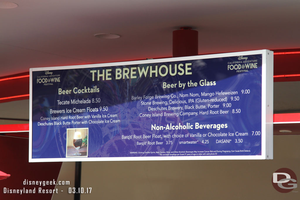 The bar is called the Brewhouse for the festival.