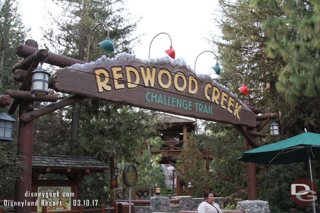 Redwood Creek is back from the winter renovation.