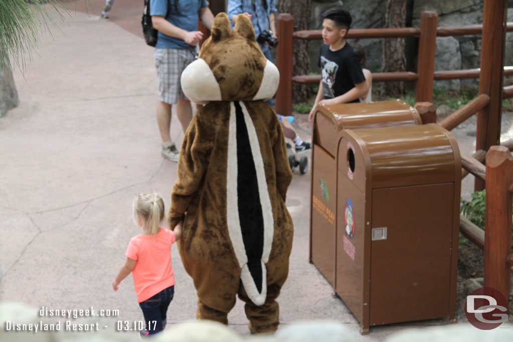 A personalized tour by a chipmunk for this lucky guest...