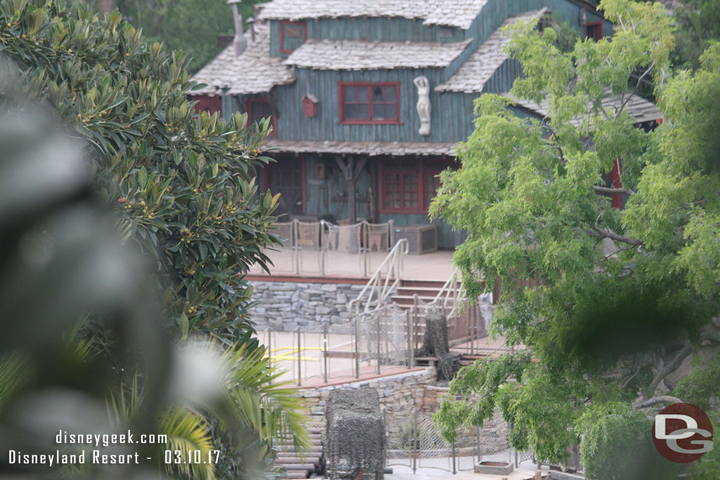 A look toward the island and the Fantasmic stage.