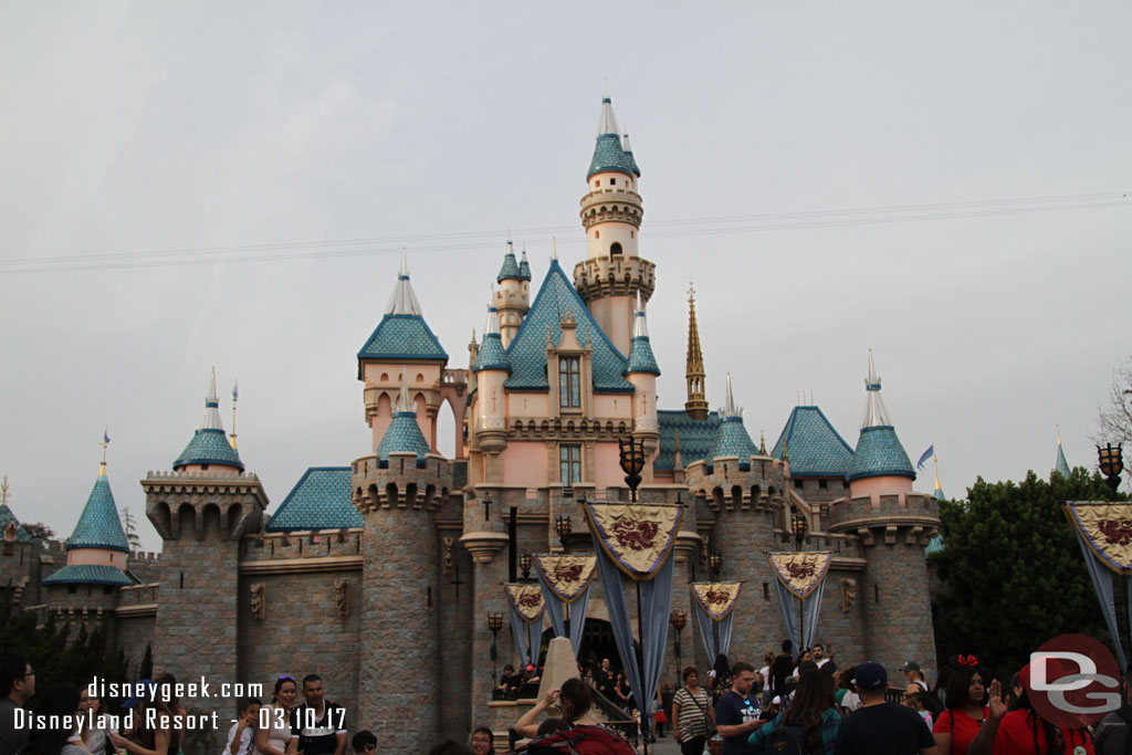 Sleeping Beauty Castle on this overcast afternoon.