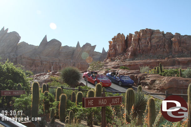 Time to use our FastPasses for Radiator Springs Racers.