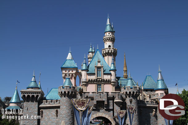 Sleeping Beauty Castle this afternoon.