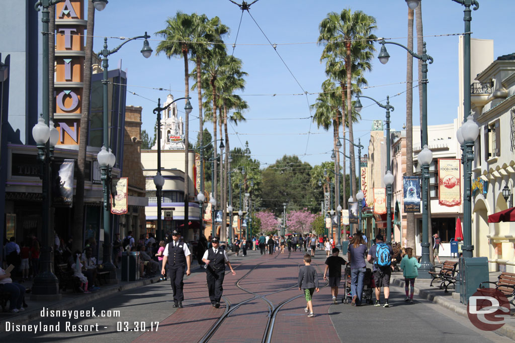 Hollywood Blvd this morning.