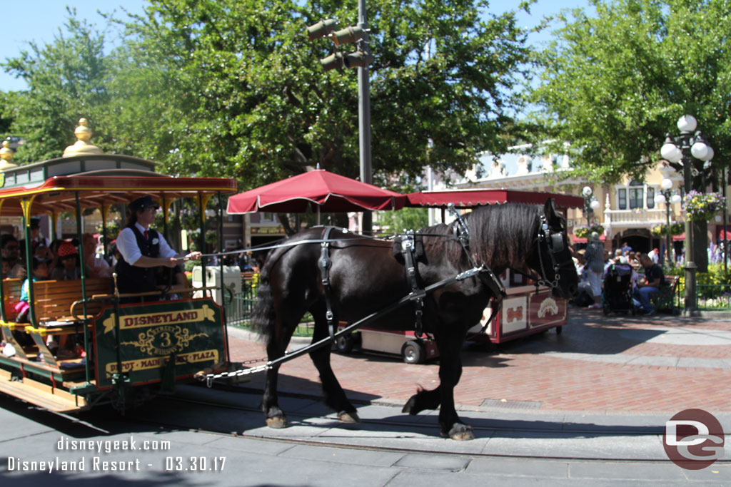 Arrived in Town Square at Disneyland just before 2pm.