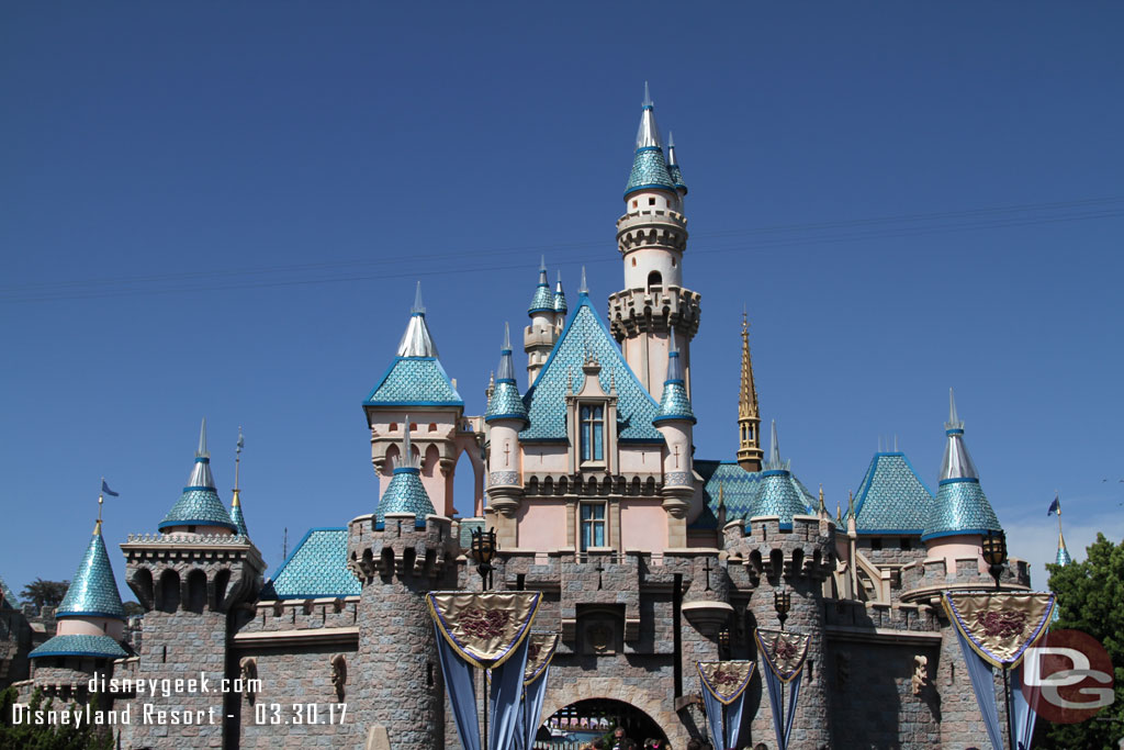 Sleeping Beauty Castle this afternoon.