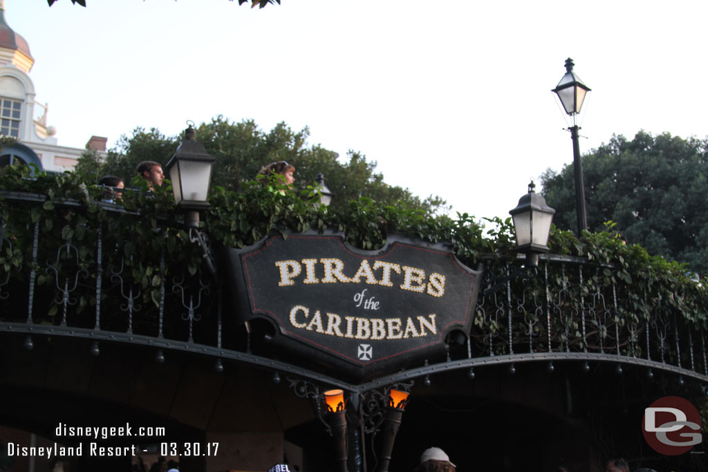 Next up Pirates.  It had about a 15 minute wait.