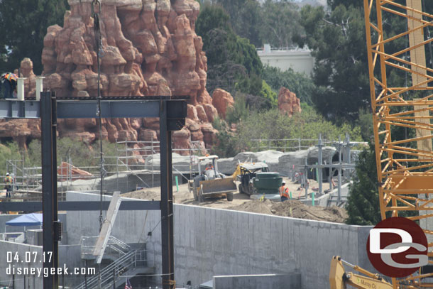 Looks like more preparation work for trees on the roof of the marina.