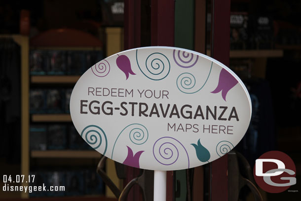 Maps are available at several locations.  The redemption center for Downtown Disney is World of Disney.