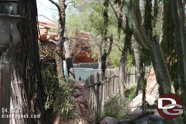 Here you can see the fencing is further down, closer to Fantasyland.